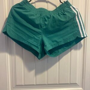 Women's Green Athletic Shorts